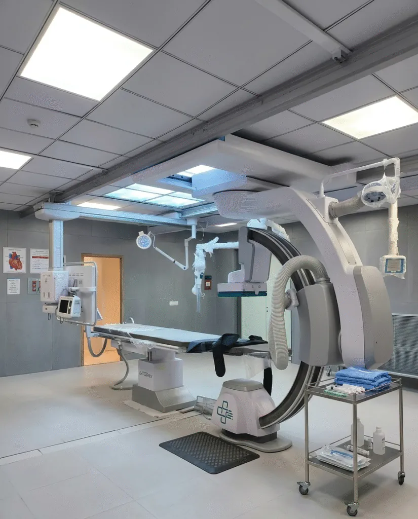Advanced cardiac catheterisation procedure suite at Apaxis Hospitals in Kolathur, Chennai